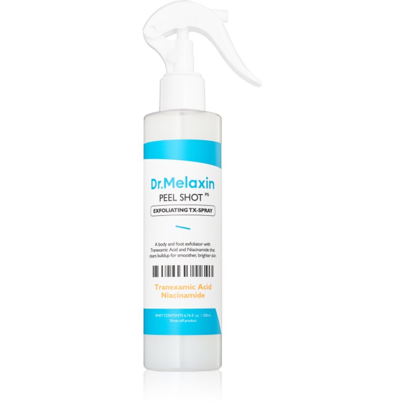 Dr. Melaxin Peel Shot Exfoliating TX-Spray Body Mist cu efect de exfoliere 200 ml