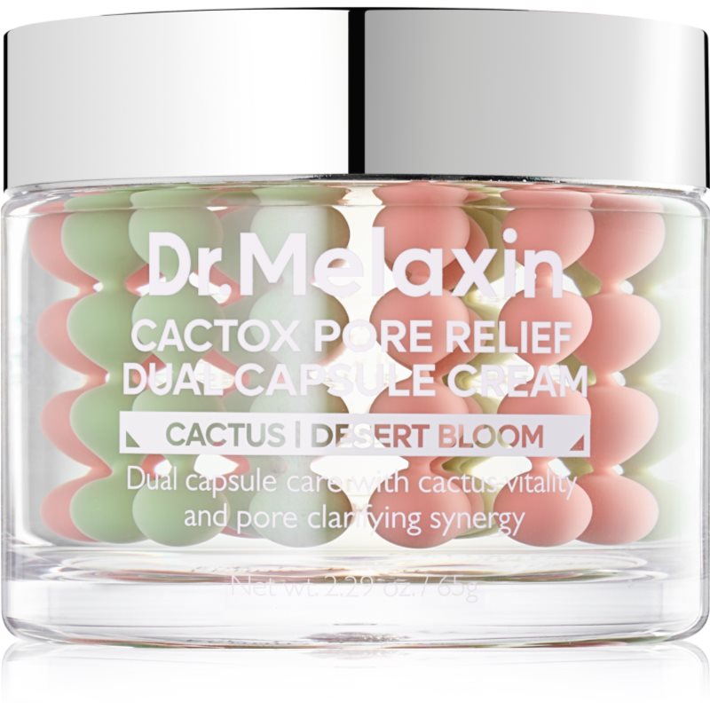 Dr. Melaxin Cactox Pore Relief Dual Capsule Cream cremă hidratantă pentru netezirea pielii si inchiderea porilor 65 g