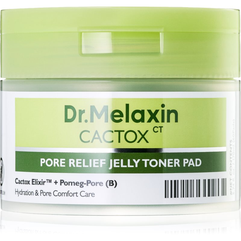 Dr. Melaxin Cactox Pore Relief Jelly Toner Pad dischete de tonifiere pentru netezirea pielii si inchiderea porilor 60 buc