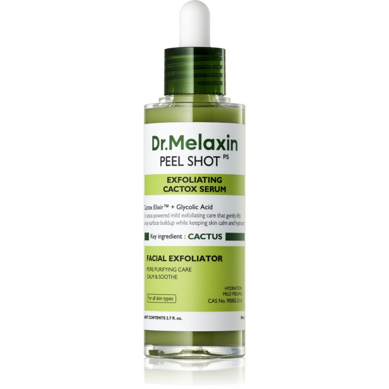 Dr. Melaxin Peel Shot Exfoliating Cactox Serum ser exfoliant de netezire hidrateaza pielea si inchide porii 80 ml