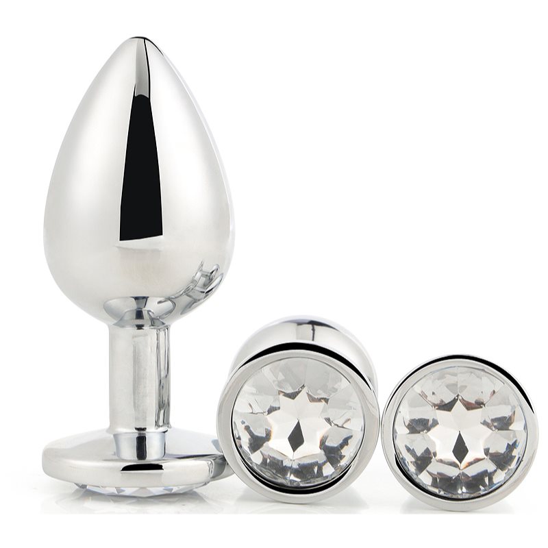 Dream Toys Gleaming Love Silver Plug Set set de butt plug-uri Silver Plug Set