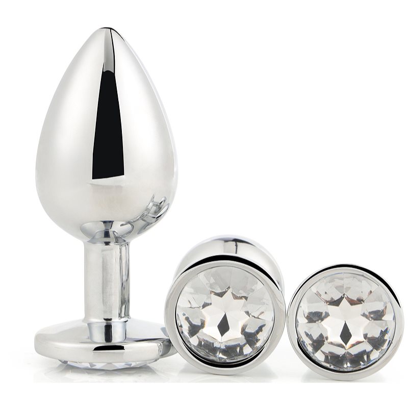 Dream Toys Gleaming Love Silver Plug Set set de butt plug-uri Silver Plug Set