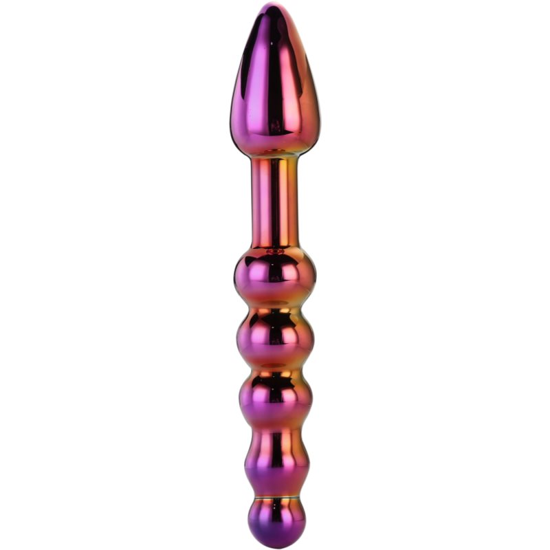 Dream Toys Glamour Glass dildo anal rainbow 18 cm