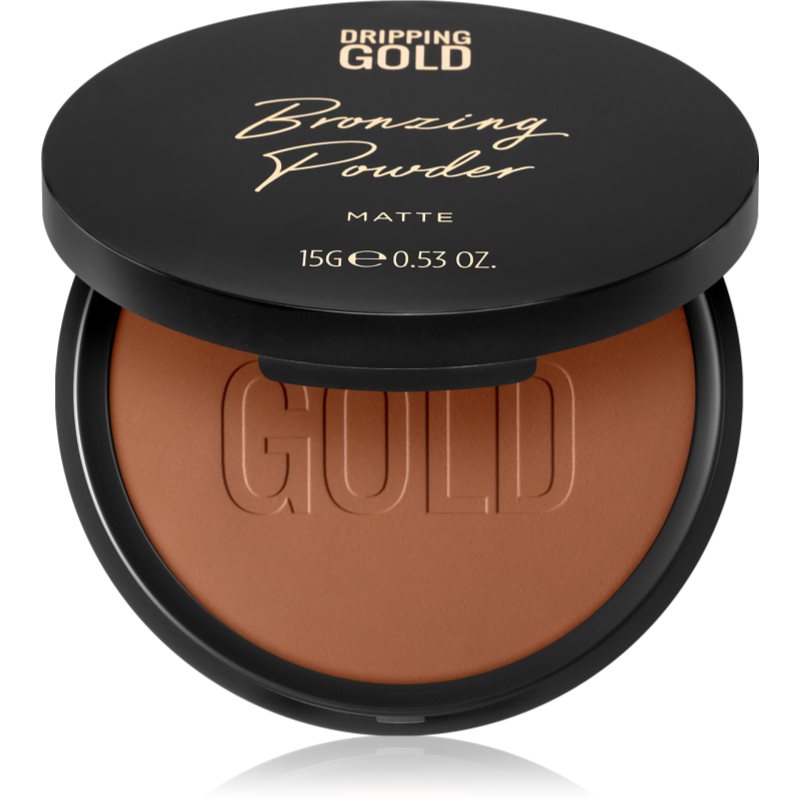 Dripping Gold Luxury Tanning Bronzing Powder pudra compacta pentru bronzat corp si fata culoare Matte 15 g