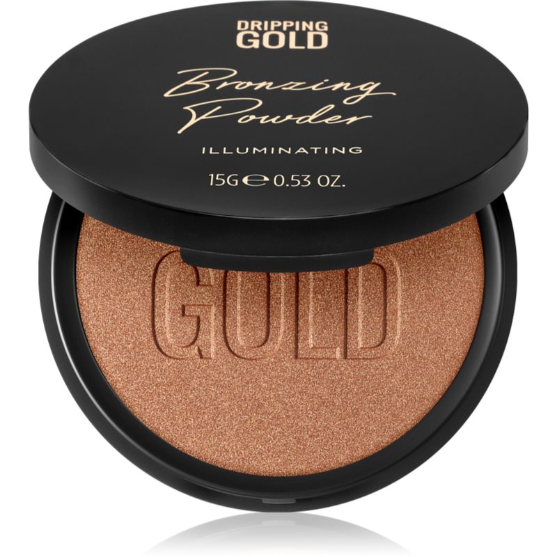 Dripping Gold Luxury Tanning Bronzing Powder pudra compacta pentru bronzat corp si fata culoare Illuminating 15 g