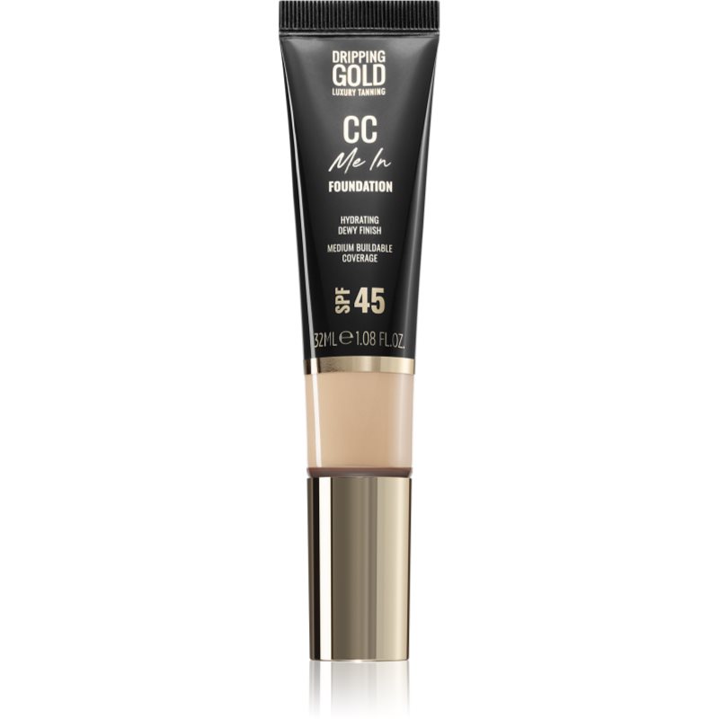 Dripping Gold CC Me In make-up cu textura usoara SPF 45 culoare Porcelain 01 32 ml