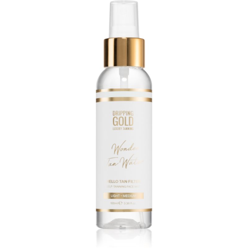 Dripping Gold Wonder Water Hello Tan Spray pentru protectie faciale Light - Medium 100 ml