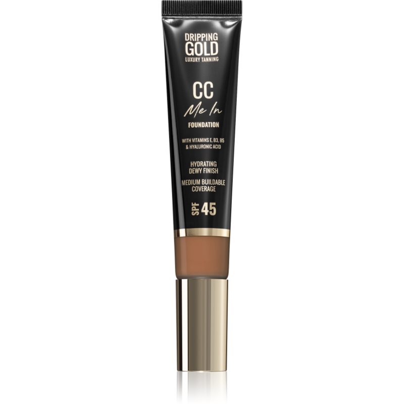 Dripping Gold CC Me In make-up cu textura usoara SPF 45 culoare Toasted 08 32 ml