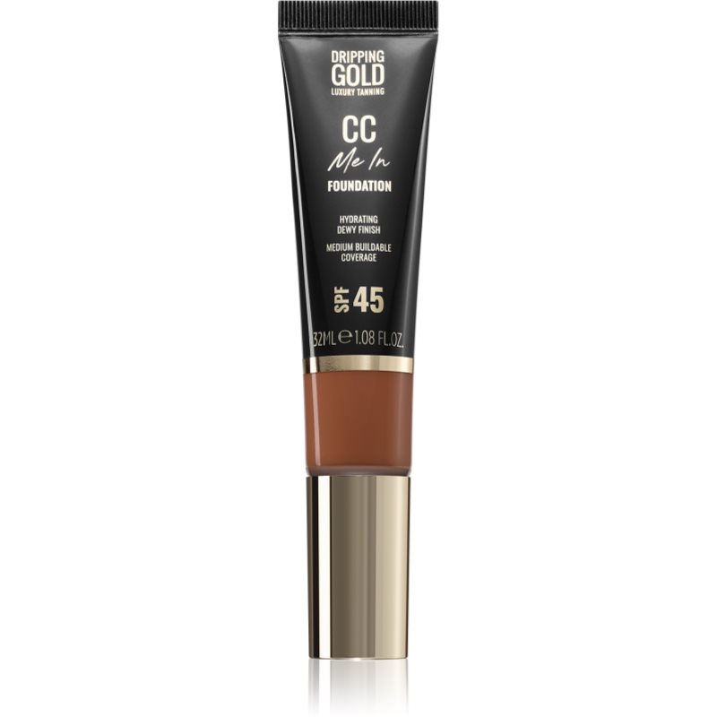 Dripping Gold CC Me In make-up cu textura usoara SPF 45 culoare Amber 09 32 ml