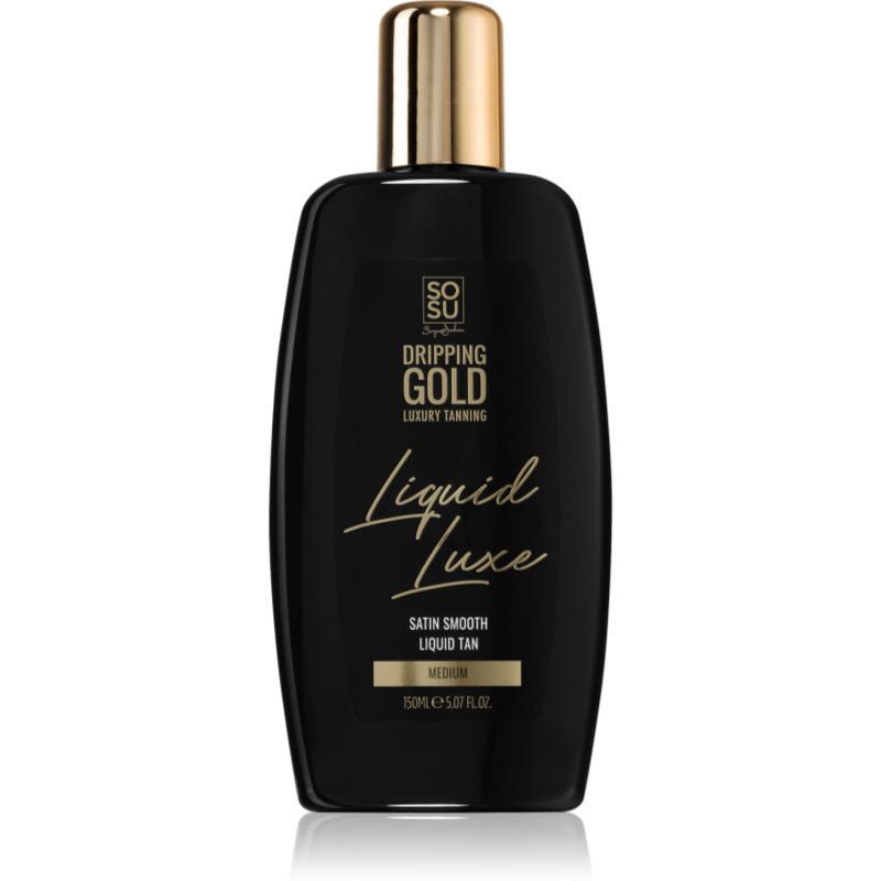 Dripping Gold Luxury Tanning Liquid Luxe apa de auto-bronzare pentru corp Medium 150 ml