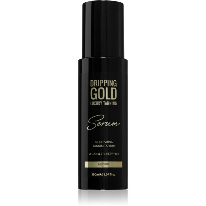 Dripping Gold Luxury Tanning Serum produs bronzare corp si fata culoare Medium 150 ml