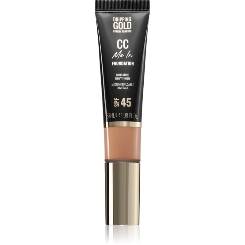 Dripping Gold CC Me In make-up cu textura usoara SPF 45 culoare Tawny 5.5 32 ml