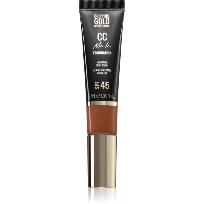 Dripping Gold CC Me In make-up cu textura usoara SPF 45 culoare Coffee 9.5 32 ml