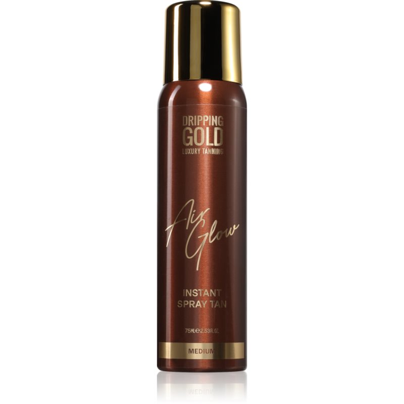 Dripping Gold Air Glow Instant Spray Tan spray auto-bronzant culoare Medium 75 ml
