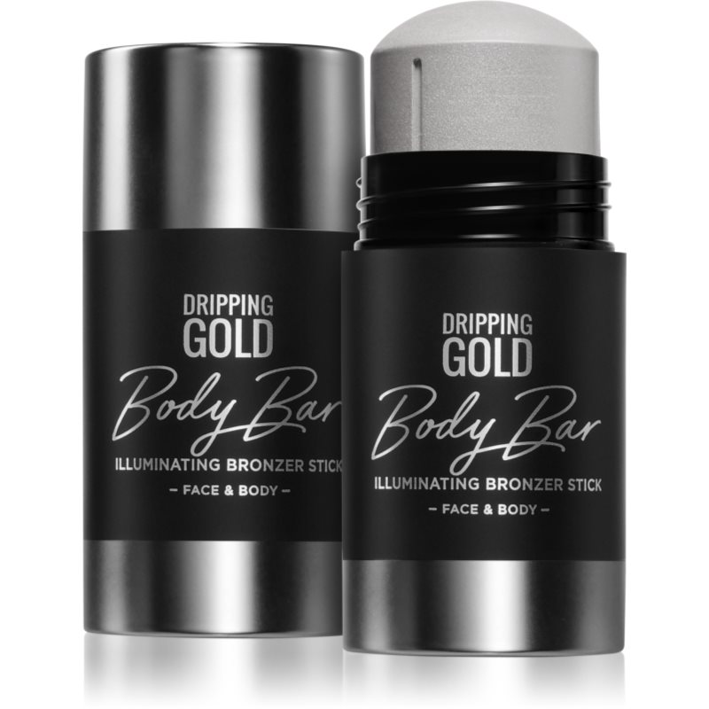 Dripping Gold Luxury Tanning Illuminating Stick Bronzer iluminant pentru fata si corp culoare Silver 36 g
