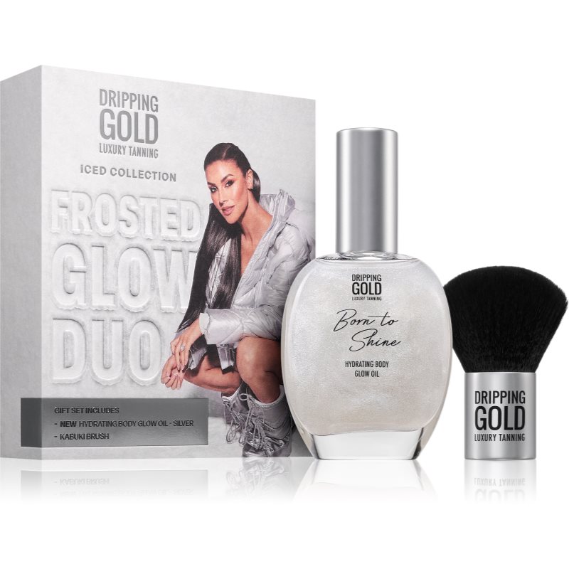Dripping Gold Frosted Glow Duo set cadou pentru corp 2 buc