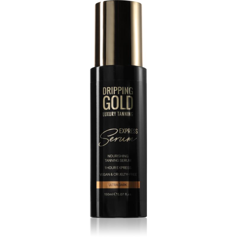 Dripping Gold Express Tanning Serum produs bronzare pentru corp culoare Ultra Dark 150 ml