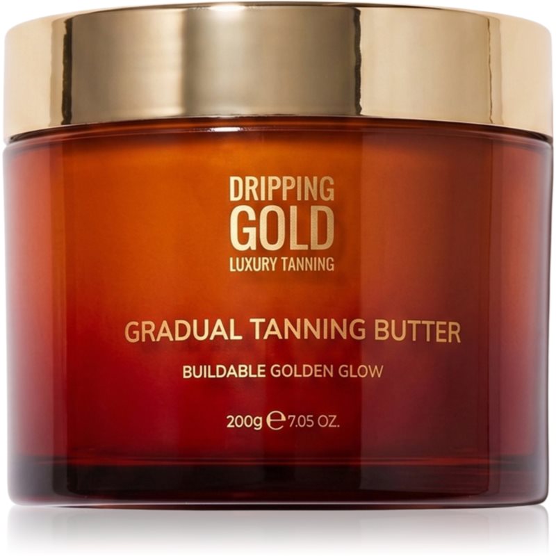 Dripping Gold Gradual Tanning Butter unt pentru corp cu efect autobronzant 200 g