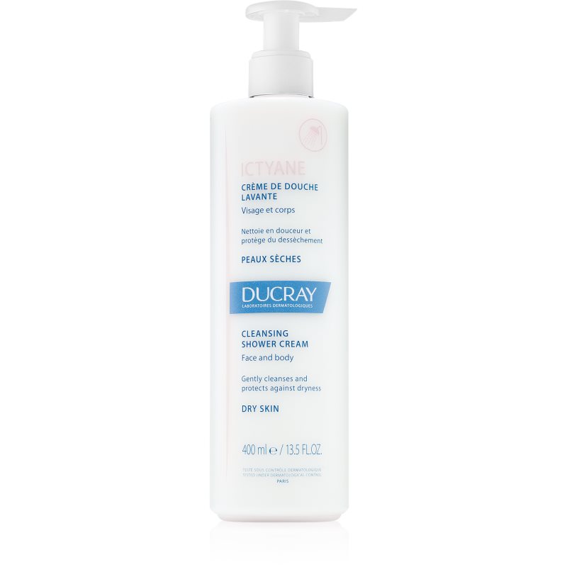 Ducray Ictyane cremă de curățare pentru pielea uscata sau foarte uscata 400 ml