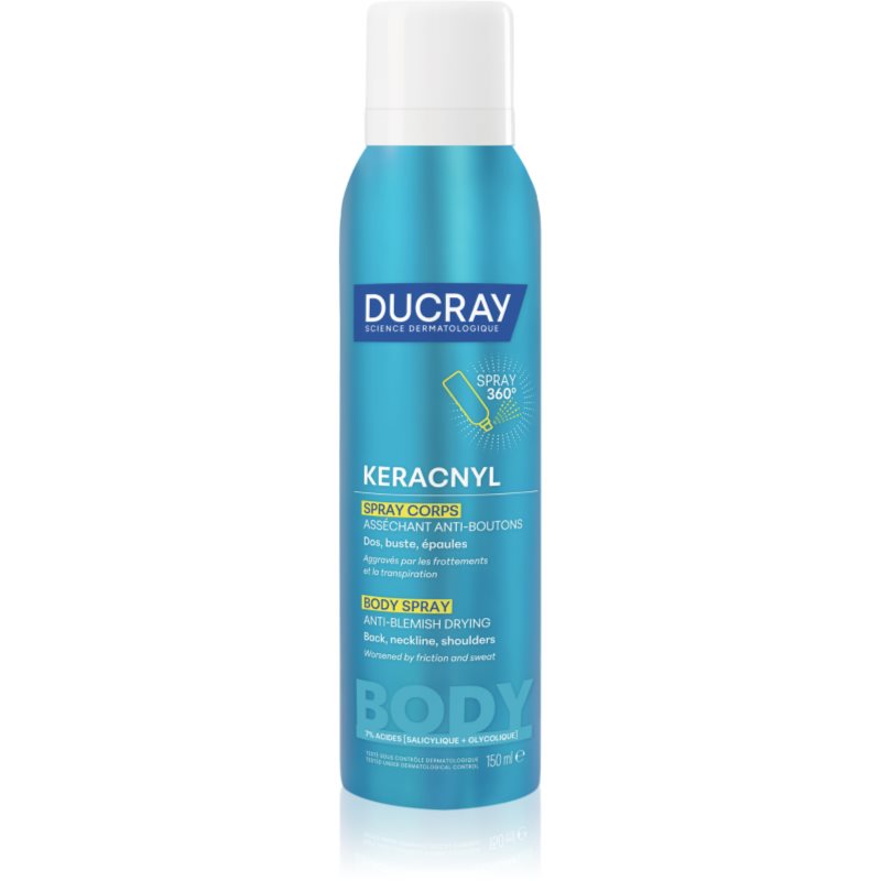 Ducray Keracnyl Body Spray Anti-blemish Drying spray pentru corp impotriva acneei 150 ml