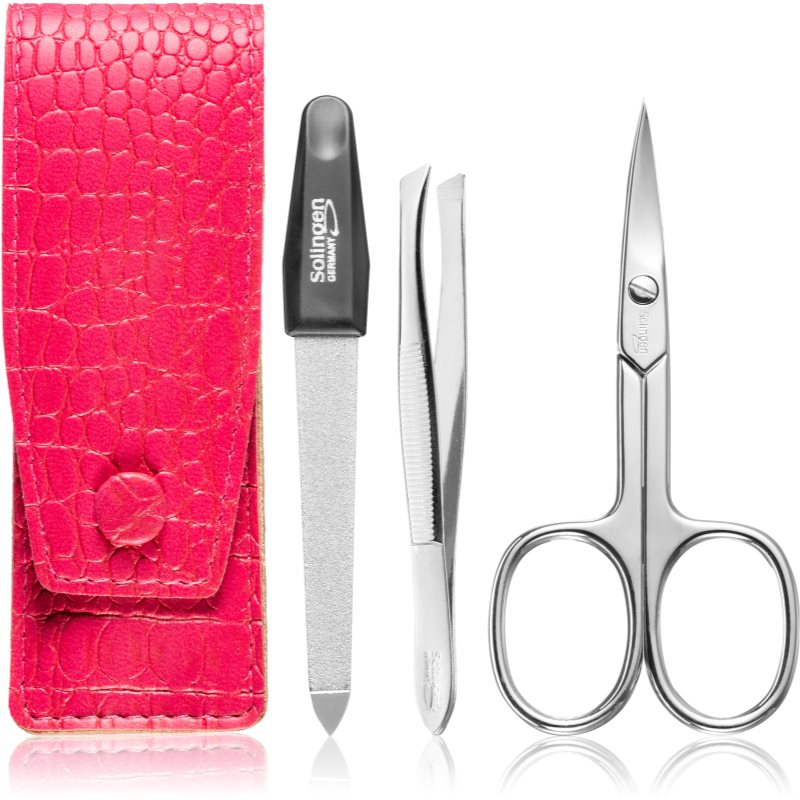 DuKaS Premium Line Solingen 892 Set de călătorii Pink Crocodile