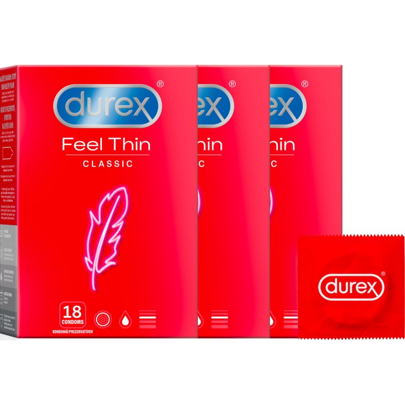 Durex Feel Thin prezervative 3x18 buc