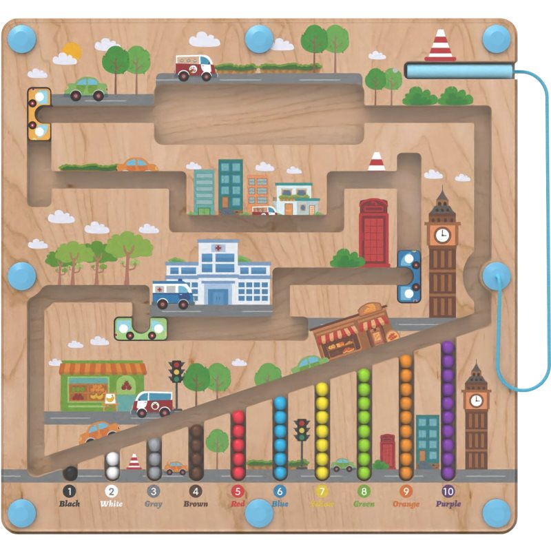 2Kids Toys Magnetic Board placă magnetică City 2y+ 1 buc