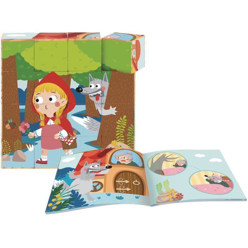 2Kids Toys Little Red Riding Hood cuburi 2y+ 16 buc 2Kids Toys Little Red Riding Hood cuburi 2y+ 16 buc