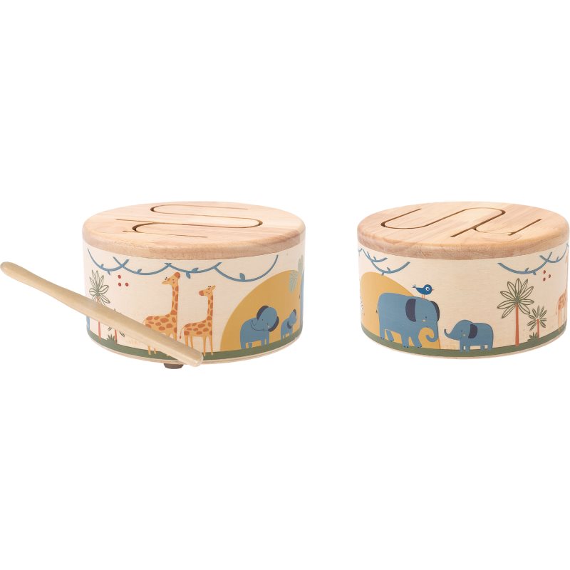 2Kids Toys Wooden Drum Safari Musikspielzeug 18m+ 1 St.