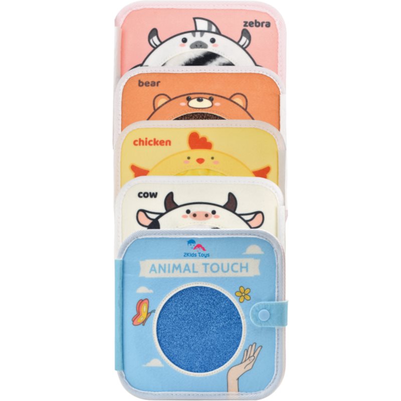 2Kids Toys Sensory Book Animals carte educativă contrastantă 1 buc