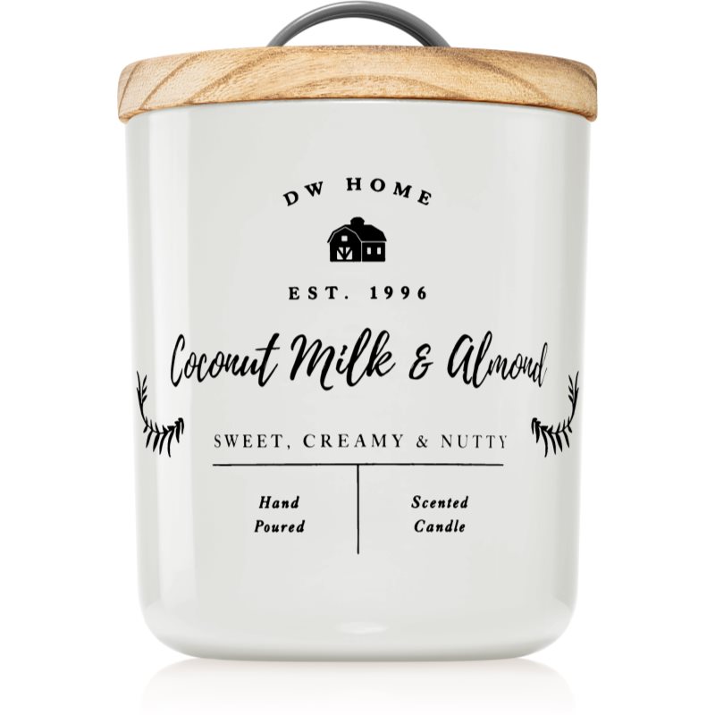 DW Home Farmhouse Coconut Milk & Almond lumânare parfumată 241 g