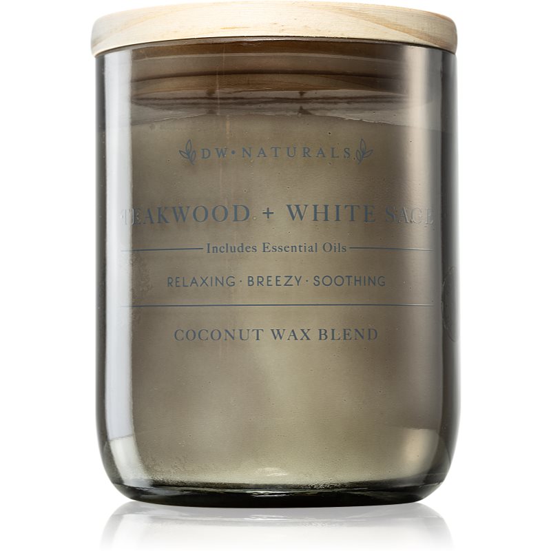 DW Home Naturals Teakwood & White Sage lumânare parfumată 501 g