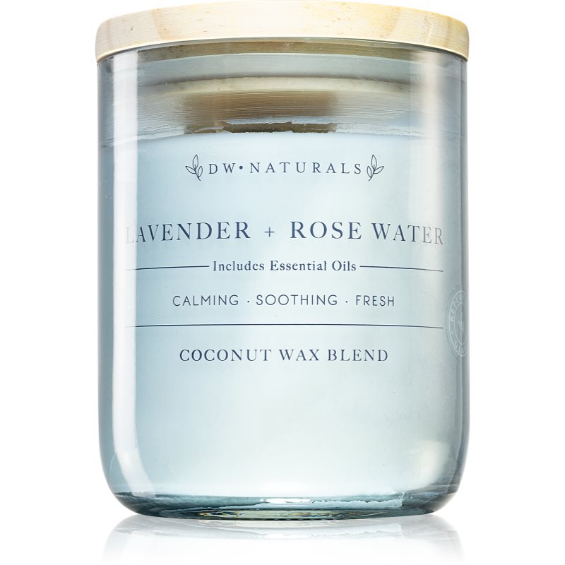 DW Home Naturals Lavender & Rose Water lumânare parfumată 501 g