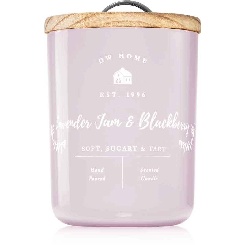 DW Home Farmhouse Lavender Jam & Blackberry lumânare parfumată 425 g