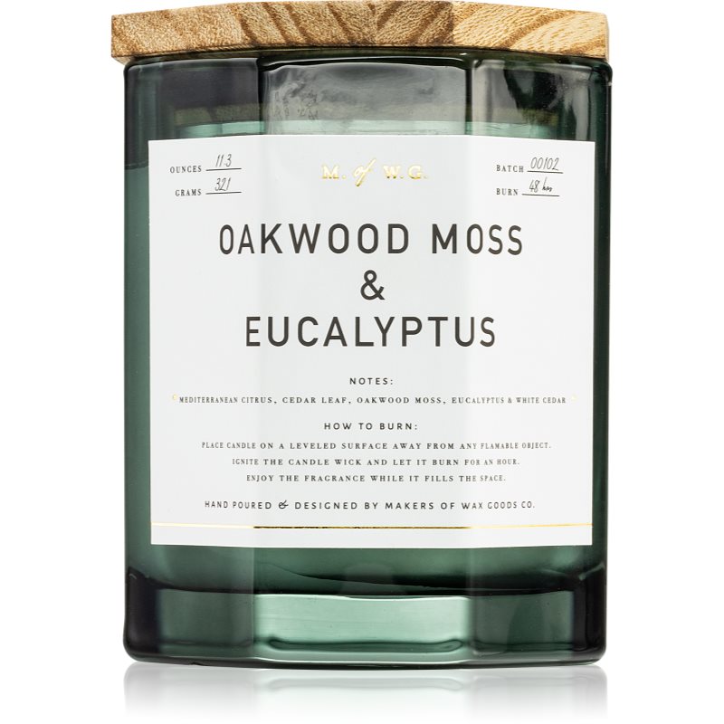 Makers of Wax Goods Oakwood Moss & Eucalyptus lumânare parfumată 320 g