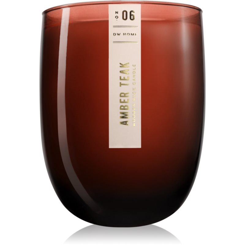 DW Home Wooden Wick Candles Amber Teak lumânare parfumată 436.6 g