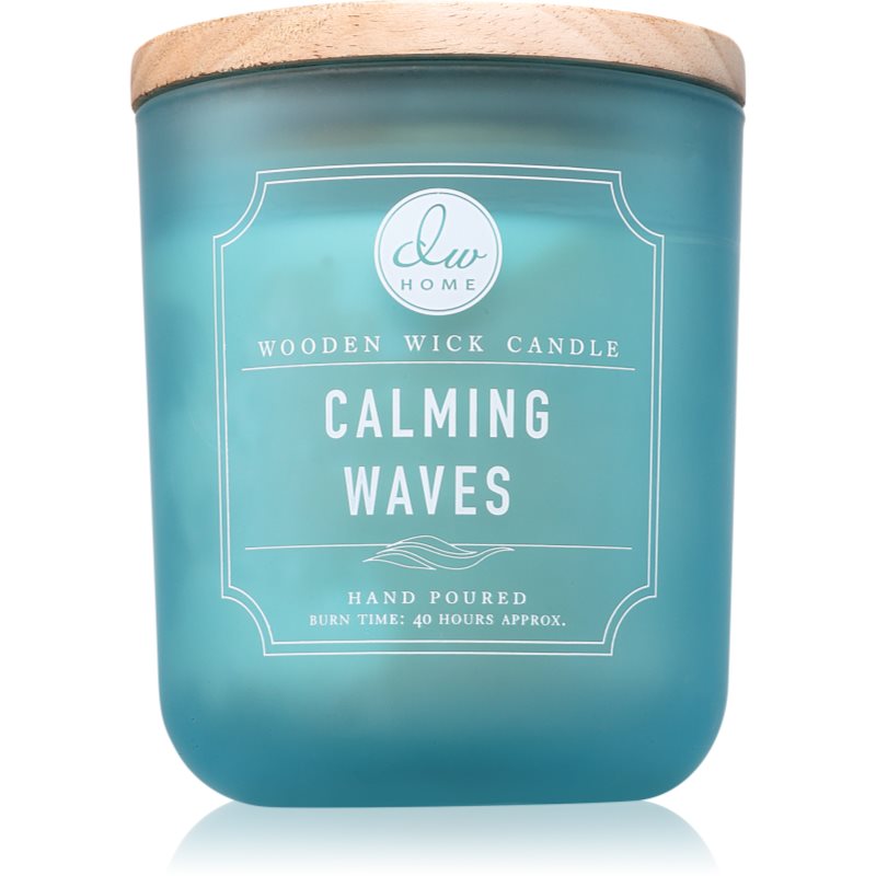 DW Home Signature Calming Waves lumânare parfumată cu fitil din lemn 326 g