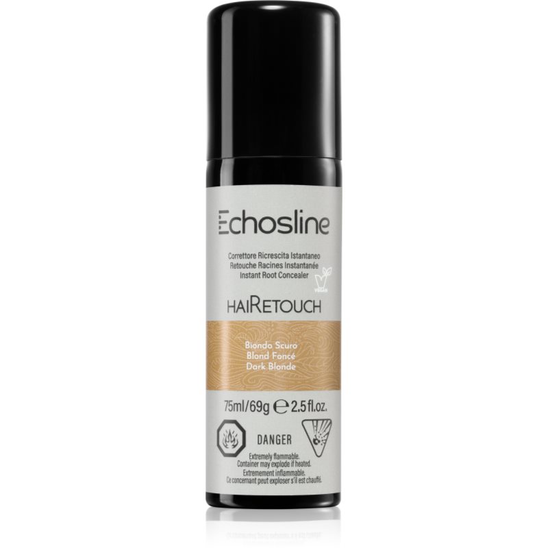 Echosline Hairetouch Hairtouch spray instant pentru camuflarea rădăcinilor crescute Dark Blonde 75 ml