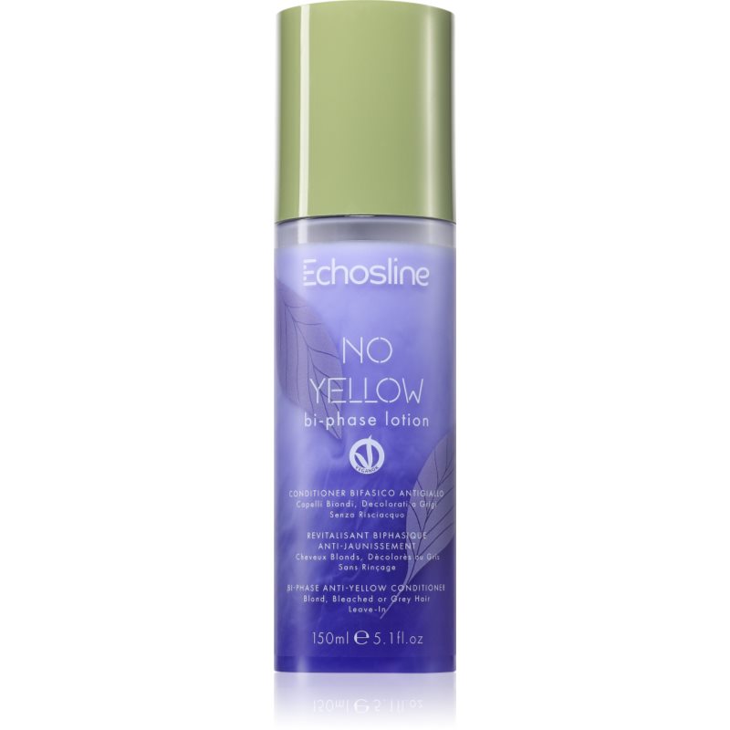 Echosline No Yellow Bi - Phase Lotion balsam (nu necesita clatire) pentru par blond 150 ml