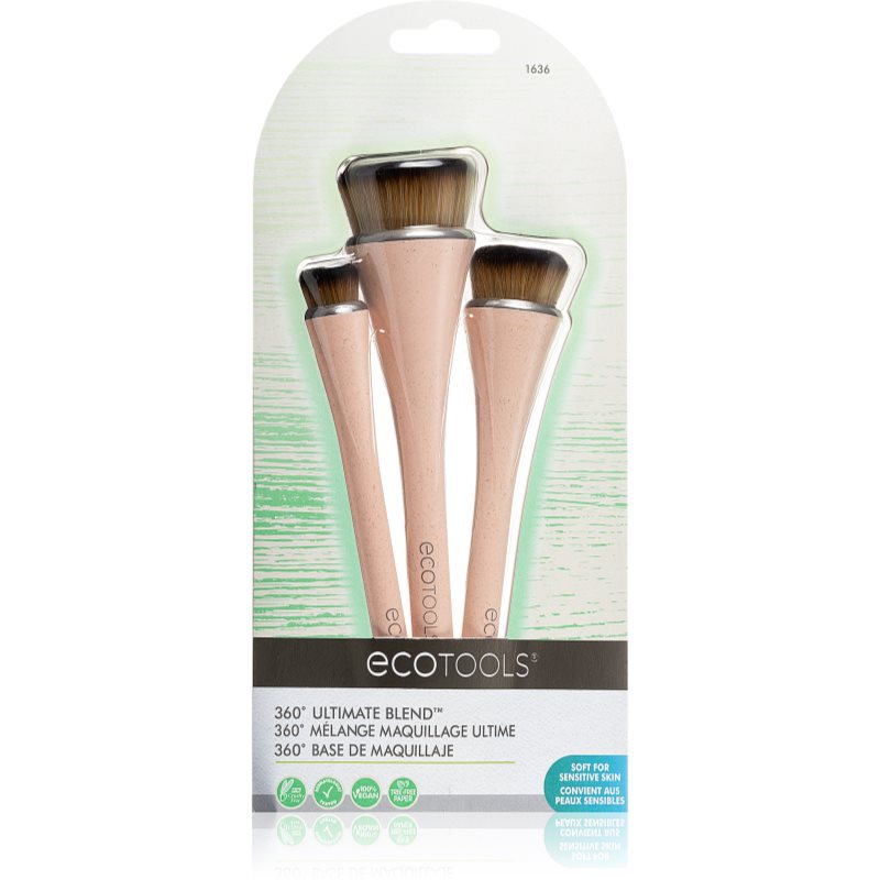 EcoTools 360° Ultimate Blend™ set perii machiaj (faciale)