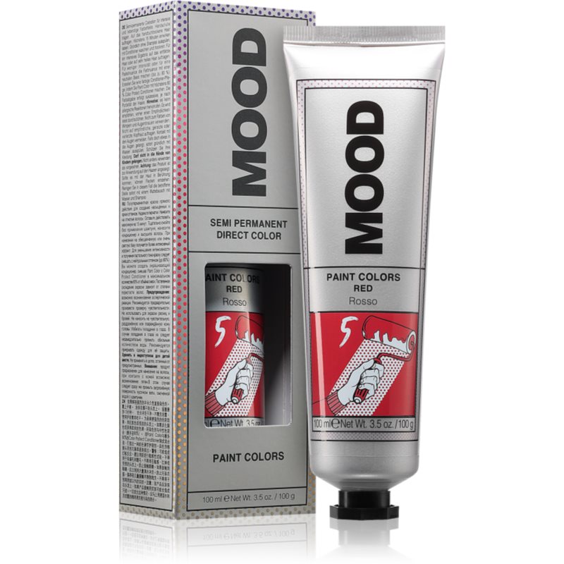 MOOD Paint Colors Culoare permanenta pentru par culoare Red 100 ml