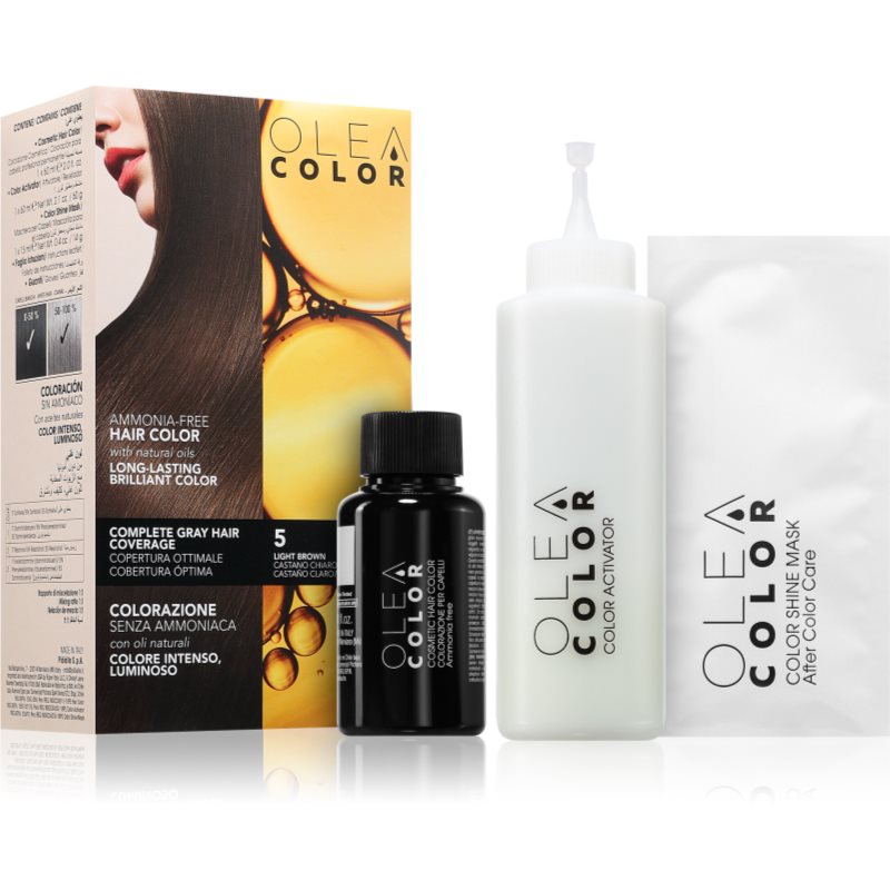 Oleacolor Culoare permanenta pentru par culoare 5 Light Brown 1 buc