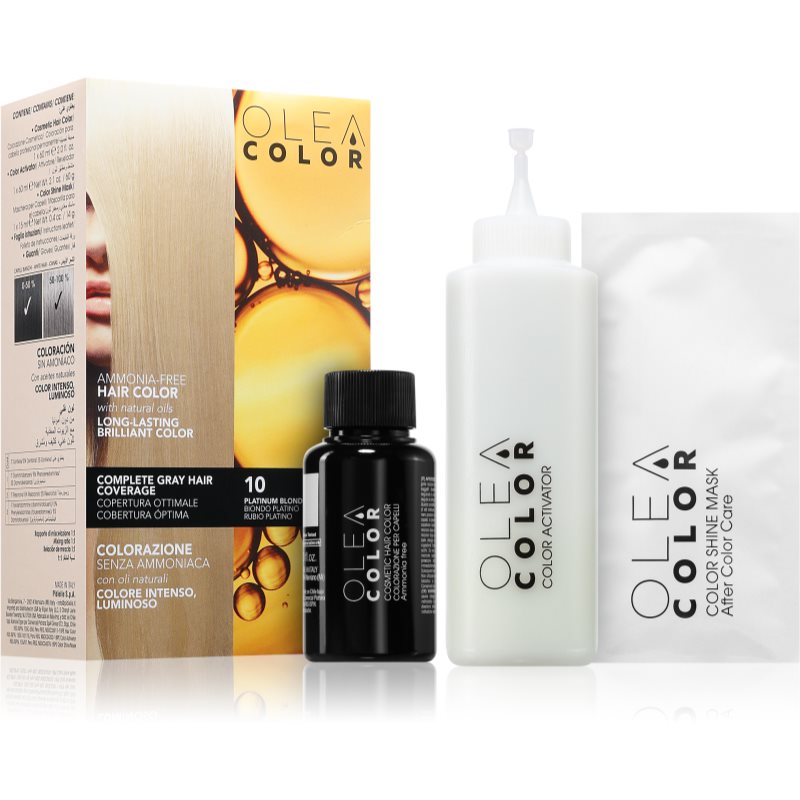 Oleacolor Culoare permanenta pentru par culoare 10 Platinum Blonde 1 buc