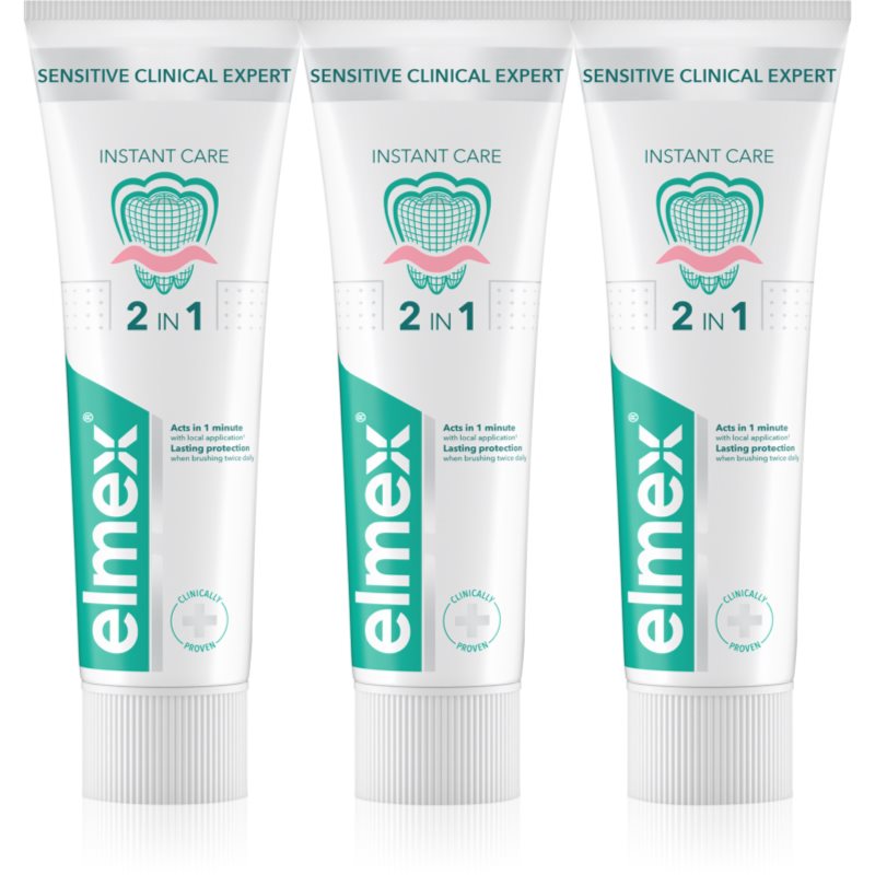 Elmex Sensitive Clinical Expert pastă de dinți pentru dinti sensibili 3x75 ml
