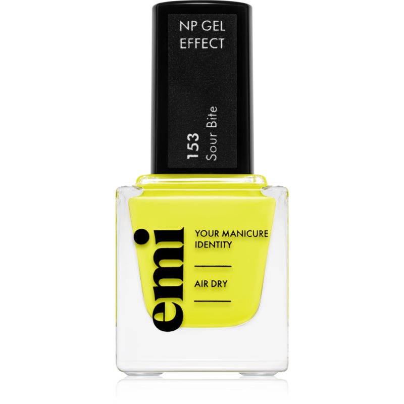 emi E.MiLac Gel Effect Ultra Strong lac de unghii cu efect de gel fără utilizarea lămpii UV/LED culoare Sour Bite #153 9 ml