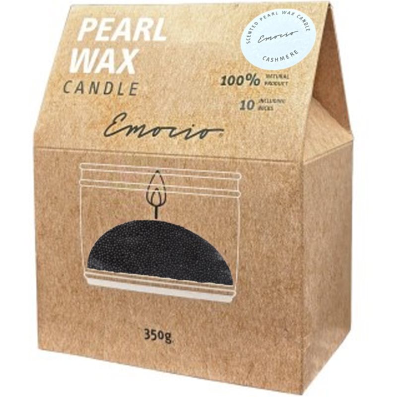 Emocio Pearl wax Cashmere Black lumânare parfumată 350 g