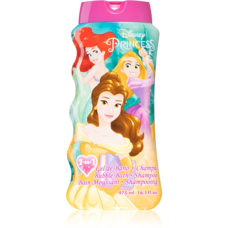 Disney Princess Bubble Bath and Shampoo gel de dus si baie pentru copii 475 ml