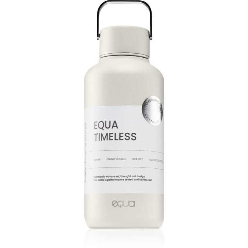 Equa Timeless sticlă inoxidabilă pentru apă mica culoare Off White 600 ml