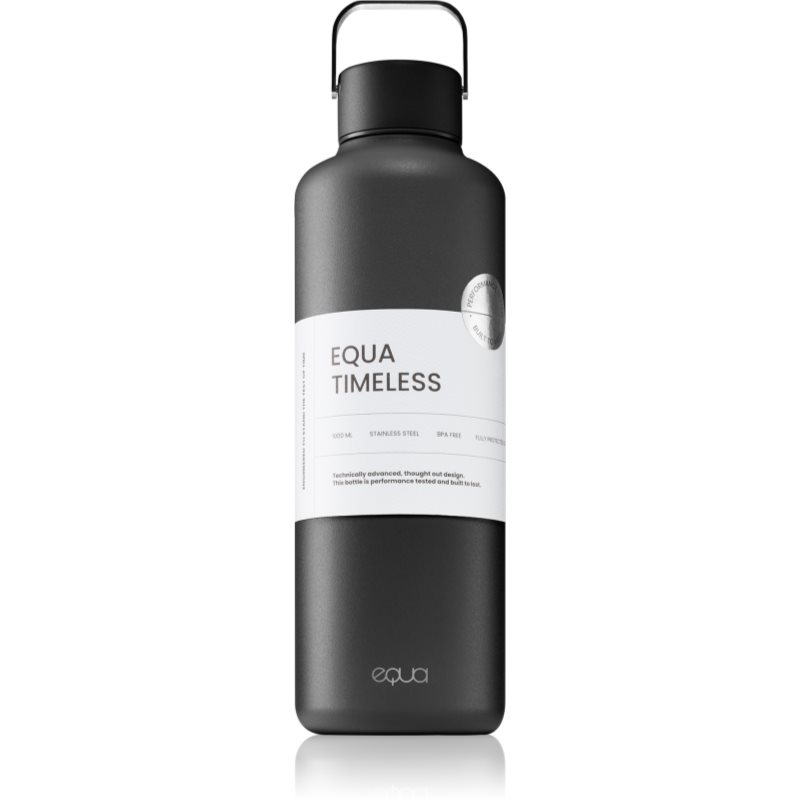 Equa Timeless sticlă inoxidabilă pentru apă culoare Dark 1000 ml