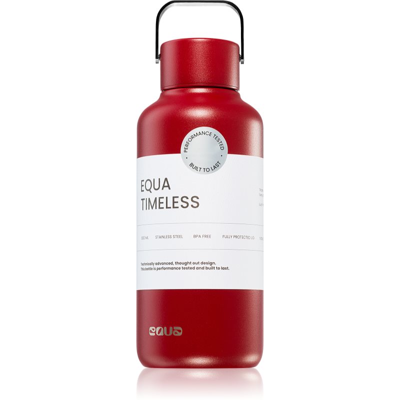 Equa Timeless sticlă inoxidabilă pentru apă mica culoare Wine Not 600 ml